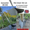 Synx Tools Aanaarder 20 cm Bodembewekers - Gesmeed - Vorentrekker - Tuinartikelen schoffels - Onkruidverwijderaar - Met Steel 160cm