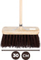 Synx Tools Bahia Bezem natuurvezel haren - Straatbezem Bahia haren - Bezems Buiten - Schrobborstels - Buitenbezem - schoonmaakartikelen - Incl. Steel 150cm
