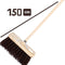 Synx Tools Bahia Bezem natuurvezel haren - Straatbezem Bahia haren - Bezems Buiten - Schrobborstels - Buitenbezem - schoonmaakartikelen - Incl. Steel 150cm