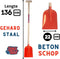 Synx Tools Betonschop Rood - Schoppen / Spades - Schep / Bodembewerkers - Tuingereedschap - Inclusief Steel 110cm