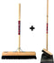Synx Tools bezem Binnenbezem 50 cm en Stoffer en blik met lange steel 97 cm - Paardenhaar / zaalveger - Classic- - Hout/Metaal