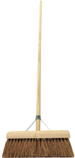 Synx Tools bezem Coco binnenbezem 30cm - Zachte bezems - kokos - Zaalveger - Bezemsteel - Veger - Tuin - Schoonmaken - Zachte binnen bezem kokos Met steel 150cm