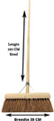 Synx Tools bezem Coco binnenbezem 30cm - Zachte bezems - kokos - Zaalveger - Bezemsteel - Veger - Tuin - Schoonmaken - Zachte binnen bezem kokos Met steel 150cm