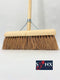 Synx Tools bezem Coco binnenbezem 30cm - Zachte bezems - kokos - Zaalveger - Bezemsteel - Veger - Tuin - Schoonmaken - Zachte binnen bezem kokos Met steel 150cm