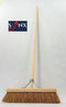 Synx Tools bezem Coco BinnenBezem 40 cm - Zachte bezems - Bezems - Bezem - Zaalveger - kokos - Bezemsteel - Besem Veger - met houten steel 150cm