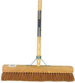 Synx Tools bezem Coco BinnenBezem 50 cm - Bezem - Bezems - Zaalveger - kokos - Zachte Bezem - Veger - Cocos haren - met Houten steel 150cm