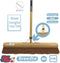 Synx Tools bezem Coco BinnenBezem 50 cm - Bezem - Bezems - Zaalveger - kokos - Zachte Bezem - Veger - Cocos haren - met Houten steel 150cm