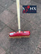Synx Tools Bezem coco Zaalveger 30cm - Kokos bezem Rode kap - Kamerveger Met Steel 150 cm -Kokos haren - Bezem binnen - Veger
