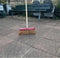 Synx Tools Bezem coco Zaalveger 30cm - Kokos bezem Rode kap - Kamerveger Met Steel 150 cm -Kokos haren - Bezem binnen - Veger