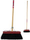 Synx Tools Bezem Colombo StadsBezem 30cm - Rode kap - Natuurvezel haren - Straatbezem haren - Bezems Buiten - Schrobborstels - Buitenbezem steel 150cm