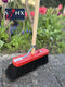 Synx Tools Bezem Colombo StadsBezem 30cm - Rode kap - Natuurvezel haren - Straatbezem haren - Bezems Buiten - Schrobborstels - Buitenbezem steel 150cm