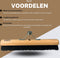 Synx Tools Bezem Los 50cm Zaalveger met steelhouder - Paardenhaar/kamerveger - Zachte bezem - Zonder Steel - Binnen bezem