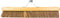 Synx Tools Bezem los 60 cm Zaalveger - Cocosharen - Zachte haren - Binnenbezem - met steelhouder - zonder steel