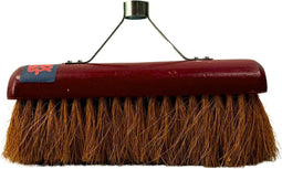 Synx Tools Bezem met steelhouder cocos/Kokos 30cm - Zaalveger - Kokos bezem Rode kap - Kamerveger -Kokos haren - Bezem binnen - Veger - Zonder Steel