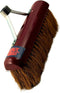 Synx Tools Bezem met steelhouder cocos/Kokos 30cm - Zaalveger - Kokos bezem Rode kap - Kamerveger -Kokos haren - Bezem binnen - Veger - Zonder Steel