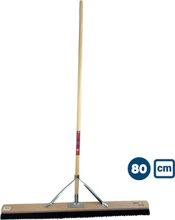 Synx Tools bezem Paardenhaar 80 cm - Zaalveger / Kamerveger - Zachte bezem - Bezemsteel - Veger schoonmaken - Bezems Binnen - Bezem zacht met Steel 160 cm
