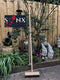 Synx Tools Bezem - Stadsbezem 30 cm - Buitenveger - Veger - Steel 120 cm - Harde natuurvezels - Straatbezem - Bezems - Buitenbezem - Tuinbezem