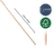 Synx Tools Bezemsteel 150cm - Bezems - bezem / Zaalveger - Steel - Tuinbezem - Buitenbezem steel- Binnenbezem steel