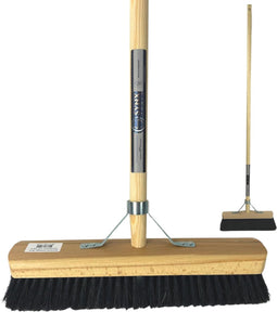 Synx Tools Binnen bezem Met steel Zachte bezem - Paardenhaar - 40cm - Zaalveger - Kamerveger - binnenbezem - Veger - Bezems Binnen/zacht met Steel 150 cm