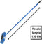 Synx Tools Binnenbezem Blauw - Zachte Bezems - Kamerveger - Besem Veger / Zachte Bezem met Steel 130cm - Binnen Bezem - Besem Veger - Schoonmaken