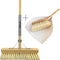 Synx Tools Binnenbezem Fibersoft met Steel (140 cm) - Zachte Bezem voor Binnen - Kamerveger & ECO Stoffer en Blik Set (Bamboe Collectie)
