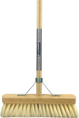 Synx Tools Binnenbezem Fibersoft - Zachte Bezems - bezem fiber - Kamerveger - Veger / Zachte Besem - Incl. Steel 140cm - Binnen Bezem