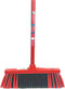 Synx Tools Binnenbezem Rood - Zachte Bezems - Kamerveger - Veger / Zachte Bezem met Steel 130cm - Binnen Bezem - Veger - Schoonmaken Besem