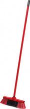 Synx Tools Binnenbezem Rood - Zachte Bezems - Kamerveger - Veger / Zachte Bezem met Steel 130cm - Binnen Bezem - Veger - Schoonmaken Besem