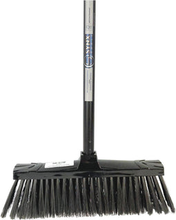 Synx Tools Binnenbezem Zwart - Zachte Bezems - Bezem - Bezems - Kamerveger - Veger / Zachte Besem - Incl. Steel 130cm - Bezem met steel