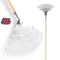 Synx Tools Bladhark 22 Tanden Metaal - Gazonhark - Bladhark - Harken - Tuinruimer - hark met steel 160 cm - Hark