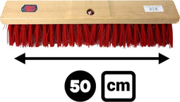 Synx Tools - Buiten Bezem 50cm - Bezems - Straatbezem Kunststof haren - Bezems - Schrobborstels - Buitenbezem - schoonmaakartikelen - Zonder Steel