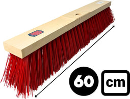 Synx Tools Buiten Bezem 60cm - Bezems - Straatbezem Kunststof haren - Bezems - Schrobborstels - Buitenbezem - schoonmaakartikelen - Zonder Steel