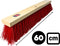 Synx Tools Buiten Bezem 60cm - Bezems - Straatbezem Kunststof haren - Bezems - Schrobborstels - Buitenbezem - schoonmaakartikelen - Zonder Steel