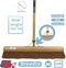 Synx Tools Cocos BinnenBezem 60cm & Stoffer en Blik set van 2 - Zaalveger - Zachte Bezem - Cocosharen - Stoffer & Blik Met Schoonmaaktanden - Verstelbaar steel tot 121 cm