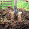 Synx Tools Dames Spade Lichtgewicht - Schoppen/Spaden - Met Opstapje - Bats - Tuinschop - Schop - bodembewerkers - Met Essenhout steel 85cm