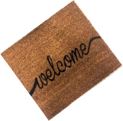 Synx Tools Deurmat Binnen Cocos Welcome- Droogloopmat - 40 x 60cm - Droogloop - buitenmat - Deurmatten - Buiten deur - Schoonloopmat