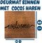 Synx Tools Deurmat Binnen Cocos Welcome- Droogloopmat - 40 x 60cm - Droogloop - buitenmat - Deurmatten - Buiten deur - Schoonloopmat