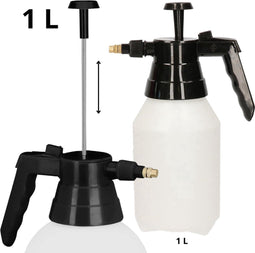 Synx Tools Drukspuit 1 L Hogedruk Plantensproeier - Drukspuit - 1 liter - Verstuiver - plantenspuit / bewatering - Regelbare Sproeikop