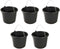 Synx Tools Emmer 5x Bouwemmer 12L Voordeelpakking XXL Zwart - huishoudemmer - Bouwemmers/Bouwartikelen - Huishoudemmers - Schoonmaakemmers - Klusemmer - Schoonmaak emmer