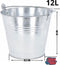 Synx Tools Emmer - Verzinkt - ijsemmer - 12L - houtskool emmer - Schepemmer - ijsblokjesemmer - decoratieve bakken