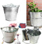 Synx Tools Emmer - Verzinkt - ijsemmer - 12L - houtskool emmer - Schepemmer - ijsblokjesemmer - decoratieve bakken