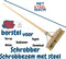 Synx Tools Fiber Schrobbezem met Steel 150 cm - Luiwagen met steel - borstel met steel - 22cm - Schrobborstel - Schrobber - Vloerschrobber - Schoonmaakbezem - douche