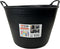 Synx Tools Flexibele kuip emmer 42L - wasmand - zwart - 42 liter - Opbergmanden - Mand - Wasmanden - Flexibele emmers