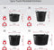 Synx Tools Flexibele kuip emmer 42L - wasmand - zwart - 42 liter - Opbergmanden - Mand - Wasmanden - Flexibele emmers