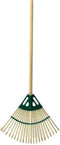 Synx Tools Gazonhark Bamboe met Steel Bladhark - Tuinruimer - Bodembewerkers - Harken/hark - Gazon 460x330 mm - Incl. Steel 140 cm