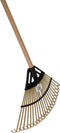 Synx Tools Gazonhark Bamboe met Steel Bladhark - Tuinruimer - Bodembewerkers - Harken/hark - Gazon 460x330 mm - Incl. Steel 140 cm
