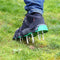 Synx Tools Gazonpriksandalen gazonprikker - Groen - Gazonbeluchters - Verticuteerroller Graszaad - Gazonverluchter - Beluchter