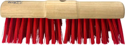 Synx Tools Gemeente bezem Nylon 45cm - bezems - buiten bezem -Harde haren/Veger - Ronde kop - Gemeentebezem - Zonder Steel