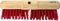 Synx Tools Gemeente bezem Nylon 45cm - bezems - buiten bezem -Harde haren/Veger - Ronde kop - Gemeentebezem - Zonder Steel
