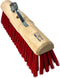 Synx Tools Gemeente bezem Nylon 45cm met steelhouder - bezems - buiten bezem -Harde haren/Veger - Ronde kop - Gemeentebezem - Zonder Steel